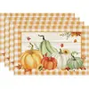 Manteles individuales de lino Amazon Otoño Acción de Gracias Transfronterizos para Decoración de Fiesta Festiva en Sala de Estar Comedor del Hogar Banderines de Mesa Personalizados