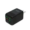 Cargador de Teléfono Móvil de Carga Rápida Multi-Puerto 4 USB + 2 PD, Cabezal de Carga de 150W, Nuevo Producto Transfronterizo, 5V2.4A, Regulaciones Europeas, Americanas y Británicas