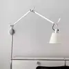 Lámpara de Pared Extensible de Brazo Oscilante Vintage Italiana Artemide de Diseño para Sala de Estar, Estudio, Dormitorio y Lectura junto a la Cama
