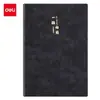 Funda de Piel de Oveja Deli Bp152 para Cuaderno A5 80 Hojas Múltiples Colores Disponibles Piel Suave Cuaderno Engrosado