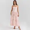 Vestido de tirantes floral estilo europeo y americano, elegante y suave, adelgazante, de hada, para mujer, transfronterizo de Amazon