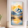 Pintura Decorativa del Vestíbulo de la Entrada Este del Amanecer Pintura Colgante para Sala de Estar de Alto Nivel Pasillo Vestíbulo Mural Vertical de Lujo Ligero de Nuevo Estilo