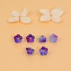 Verano Semilla de Granada Flor Campana Flor Cuerno Esmalte Flor Soporte para Flores DIY Hecho a Mano Antiguo Pasador para el Cabello Joyería Aretes Accesorios