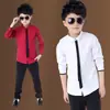 Ropa Infantil Niños 2020 Nueva Ropa de Primavera Estilo Coreano para Niños Camisa de Manga Larga para Bebé Camisa Blanca Espesa Forrada de Polar