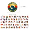 Estilo Nuevo Transfronterizo 56 Pegatinas de Caballos Creativas Modernas Deportes Ecuestres Texto Inspirador Éxito Instantáneo Pegatinas del Año del Caballo