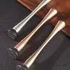 Molinillo de metal para bartender, especia, limón, hoja de menta, palillo prensador, muddler, palillo para mojito, utensilios para vino