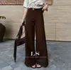 Novos Jeans Femininos Casuais Versáteis de Cintura Alta da Nova Marca LS Black Label Designer Minimalista Outono LS0035 #