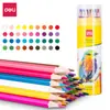 Deli 7070 Lápiz de Color Aceitoso Color Plomo Traje de Pintura Infantil Color al Óleo Hecho a Mano 24 Colores 36 Colores Pluma