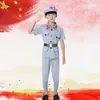 Roupas do Exército Vermelho Elásticas roupas de performance infantil Estrela Vermelha Brilhando Velho Caminho Oito Jardim de Infância Uniforme Militar Roupa de performance da Guarda Vermelha