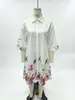 Vestido de Verano para Mujer con Estampado, Cuello Camisero, Botones al Frente, Holgado, Estilo Vacacional, Comercio Exterior Europeo y Americano Transfronterizo