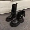 Botas para Niñas 2026 Nuevas Otoño Invierno Botas Largas Infantiles Botas Largas para Niñas Medianas y Grandes Botas de Cuero de Caña Alta de Princesa con Felpa