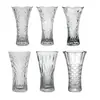 Jarrón de Cristal Grueso Transparente para Decoración Hidropónica Bambú Rico Lirio Estilo Europeo Sala de Estar Arreglo Floral Creativo Lirio