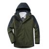 Otoño e invierno para exteriores de dos piezas tres en uno ropa de asalto para hombre para amantes para mujer cálido personalizado overol de montañismo con LOGO estampado