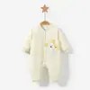 Macacão de Bebê Outono e Inverno Recém-nascido Fino Acolchoado Espessado Masculino e Feminino Roupas Quentes Conjunto Roupas de Passeio Roupas de Inverno para Bebê