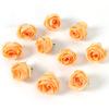 Flores Artificiales Naranjas Rosas Peonías Flores Falsas Decoración de Escena de Boda Materiales para Arreglo Floral Hecho a Mano DIY