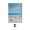 Pintura Decorativa de Nicho Escandinavo para Sala de Estar, Cenário de Praia à Beira-Mar, Pintura para Pendurar, Pintura Abstrata em Tela para Restaurante, Núcleo de Pintura para Exportação, Dropshipping