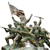 Parque Escultórico de Bronze de Soldado do Exército Vermelho Praça Atração Escultura de Figura em Bronze Fundido Decoração de Paisagem Hao Rui Fábrica de Esculturas de Bronze