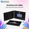 Atacado do Fabricante Cartão de Saudação Digital Feito à Mão Player com Botão Vídeo Promoção de Produto Brochura Digital