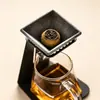 Infusor de té sin poros Colador de té de cerámica Colador de té integrado Soporte giratorio para infusor de té Juego de colador de té Artefacto para preparar té en casa