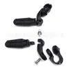 Reposapiés de Motocicleta, Reposapiés, Reposapiés Delanteros y Traseros, Soportes para Reposapiés de Parachoques, Tubos de 1-1/4 pulgadas