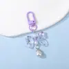 Chaveiro Pingente Laço de Bolinhas em Resina Fresca DIY Contas Fofas Caixa Surpresa Brinquedo Case de Fone de Ouvido Pingente de Bolsa