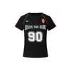 Yechuan # Camiseta de Manga Corta con Estampado Digital Estilo Americano Blokette para Mujer, Marca Retro Trendy, Ropa Deportiva Chica Picante.