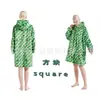 Ropa de invierno de franela con capucha de dibujos animados transfronteriza para adultos, grosor aumentado para hombres y mujeres, ropa perezosa para parejas, venta al por mayor