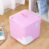Kit de Materiales DIY para Lata de Leche en Polvo, Funda Casera para Sofá, Funda para Taburete, Cuadrada Moderna para Cambiar Zapatos, Patrón Simple de Dibujos Animados