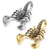 Joyería de estilo coreano, collar retro europeo y americano para hombre, cadena de clavícula del Rey Escorpión, colgante corto para mujer, venta al por mayor mixta