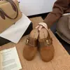 Versão em Couro~Couro Macio Solado Grosso Aumento de Altura Birkenstock Calçados Chinelos Fechados Femininos Novo Estilo Slip-on Birkenstock Calçados