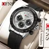 OFNS O'Fannie's Nuevo Reloj para Hombre Multifuncional Deportivo Tres Ojos Seis Manecillas Moda Luminoso para Mujer