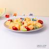 Mini Placa Decorativa Estilo Japonês para Bento Animal de Desenho Animado Crianças Garfo de Frutas Halloween Sinal de Trânsito Fruta