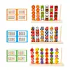 Juego de ensartar cuentas de madera para niños, entrenamiento de la concentración, educación temprana y juguete educativo