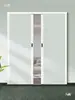 Puerta Plegable Deslizante de Panal Invisible Puerta de Partición para Cocina Sala de Estar Puerta Nueva Simple Puerta para Baño Inodoro Puerta para Tubería de Gas