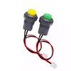 Interruptor de botón redondo DS-427/428 de 12MM con bloqueo sin bloqueo autoblocante con reseteo automático con cable de terminal XH2.54