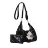 Saco de ombro axilar de alta qualidade saco de tote feminino 2024 New Fashion College classe classe commuter messenger bag