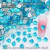 Rhinestones de Diamantes de Colores de Fondo Plano Transfronterizos, Rhinestones de Vidrio de Cristal, Rhinestones para Uñas, Accesorios de Joyería DIY con Rhinestones al por Mayor
