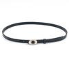 Cinturón de Mujer de Gama Alta con Incrustaciones de Diamantes de Nicho Nuevo de 1.5cm Cinturón para Pantalón Moda Simple Versátil Cinturón para Vestido