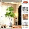 2026 Planta Verde Artificial Nandina Planta em Vaso Alto Padrão Luxo Leve Decorativa para Chão de Sala de Estar Flor Árvore Artificial Grande