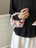 Bolso de Mano Mini Plegado Color Block Estilo Nuevo Verano 2026 Transfronterizo para Niñas con Moño de Dibujos Animados, Bolso Pequeño de Hombro Cruzado