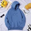 Moletom Unissex Moderno de Caimento Solto para Primavera e Outono, Moletom Casual, Moletom Liso Colorido Doce para Esportes