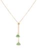 Collar de cristal esmeralda barroco para mujer, diseño de nicho moderno y sencillo, cadena de clavícula con sentido de celebridad.