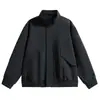 Nueva Chaqueta Cardigan de Punto Desestructurada Patchwork con Cuello Alto Estilo Americano para Hombre, Chaqueta de Vuelo para Exteriores, Chaqueta de Béisbol para Hombre en Stock