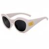 Gafas de sol de personalidad de moda europea y americana nuevas gafas de sol de tendencia pasarela doble BB gafas de sol calle forma cóncava transfronterizas