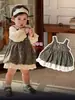 Vestido de Niña, Vestido de Primavera, Conjunto de Vestido de Princesa a la Moda, Vestido de Tirantes Floral, Vestido para Bebé de Un Año, Primavera y Otoño