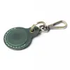 Capa Protetora Airtag Fivela de Couro Genuíno Porta-Cartão Gota d'Água de Couro Porta-Cartão de Elevador Porta-Cartão de Acesso à Comunidade Anti-Perda