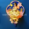 Ímãs de Geladeira Metálicos Personalizados para Atrações Turísticas de Cidades, Ímãs de Geladeira Luminosos de Liga de Zinco Três Camadas Rotativos Deslizantes de Abertura de Porta