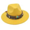 Ebay Sombrero de Copa Estilo Étnico Decoración de Gema Sombrero de Jazz Sombrero de Fieltro para Hombre y Mujer Sombrero de Felpa Mongol Sombrero Fedola Moderno