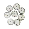 Botão LED bolo redondo três luzes luminoso colisão vibração pavio vibração flash luzes pequenas pavio à prova d'água DIY feito à mão