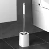 Escova de Banheiro Atacado para Limpeza de Banheiro Doméstico, Sem Cantos Mortos, com Base, Conjunto de Escovas de Banheiro com Cabo Longo para Limpeza
